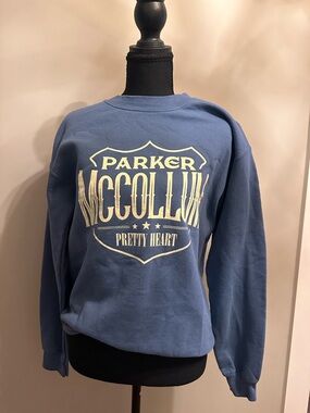Parker McCollum “Pretty Heart” Blue Crewneck Sweatshirt